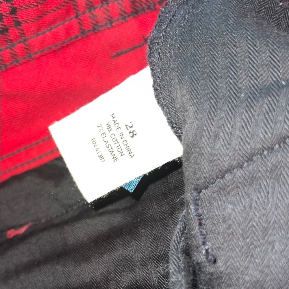 Polo by Ralph Lauren Black and Red Plaid Skinny Jeans - Picture 6 of 8
